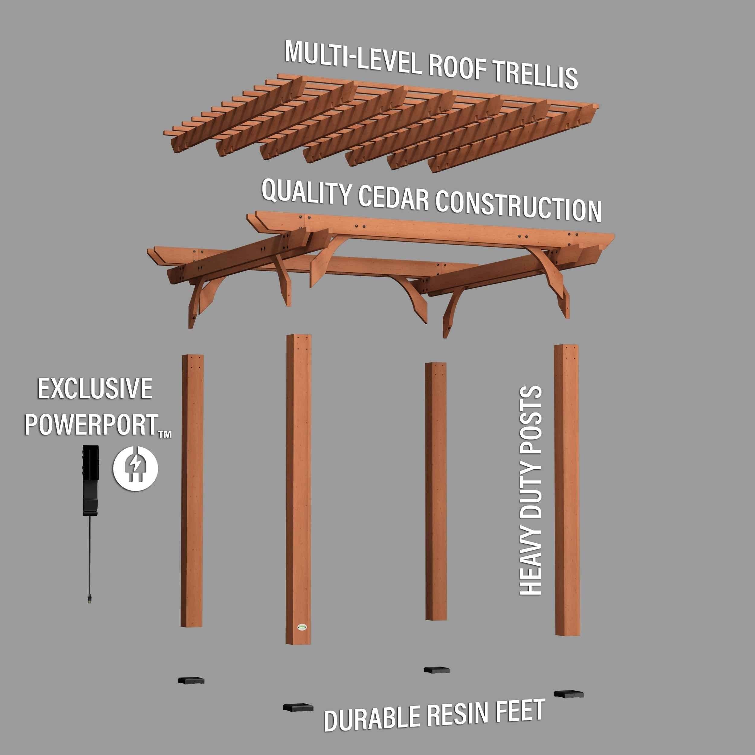 Backyard Discovery 10x10 Beaumont Pergola.