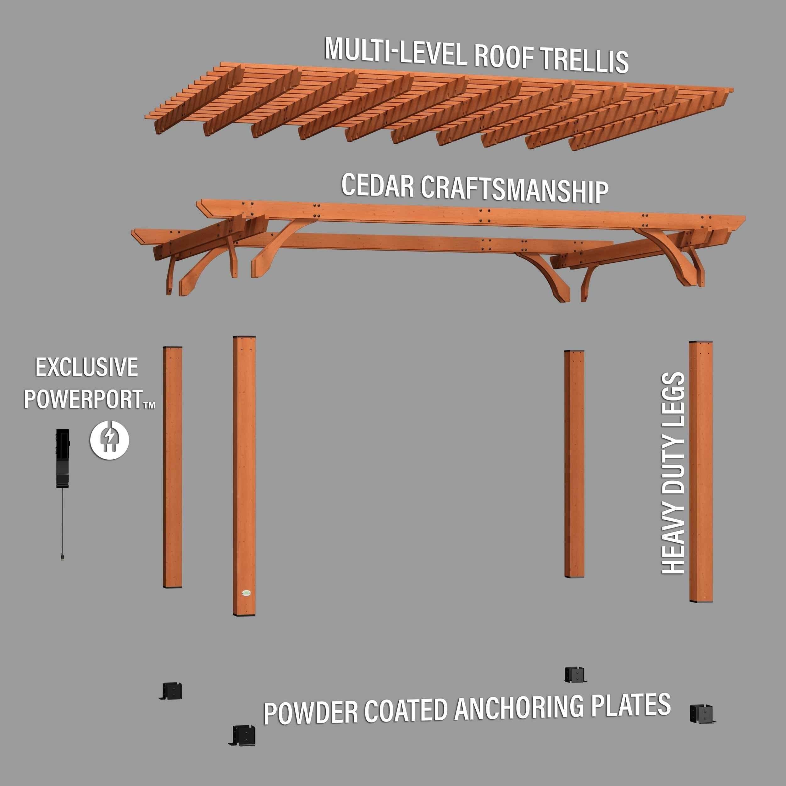 Backyard Discovery 16x12 Beaumont Pergola.