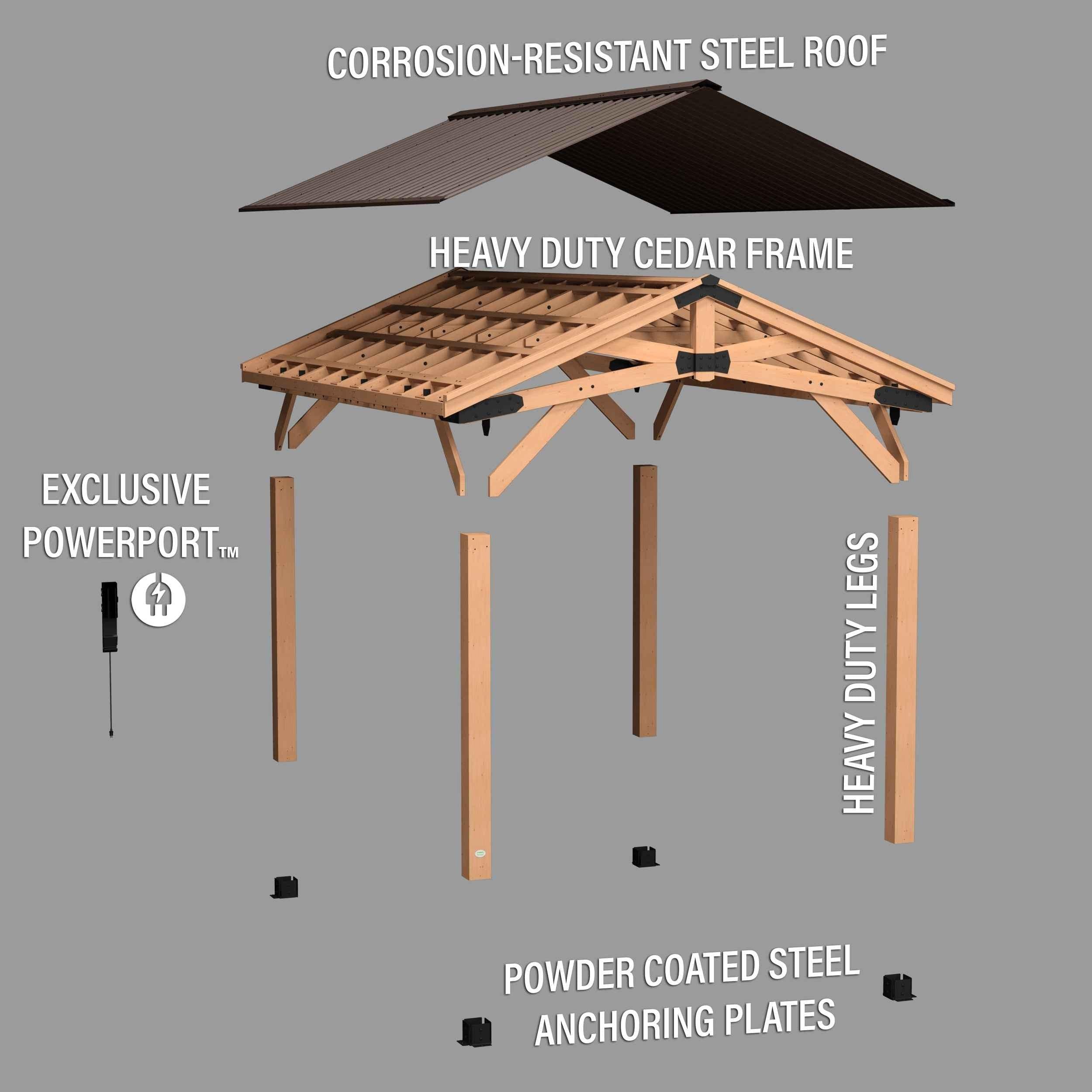 Backyard Discovery 16x12 Norwood Gazebo.