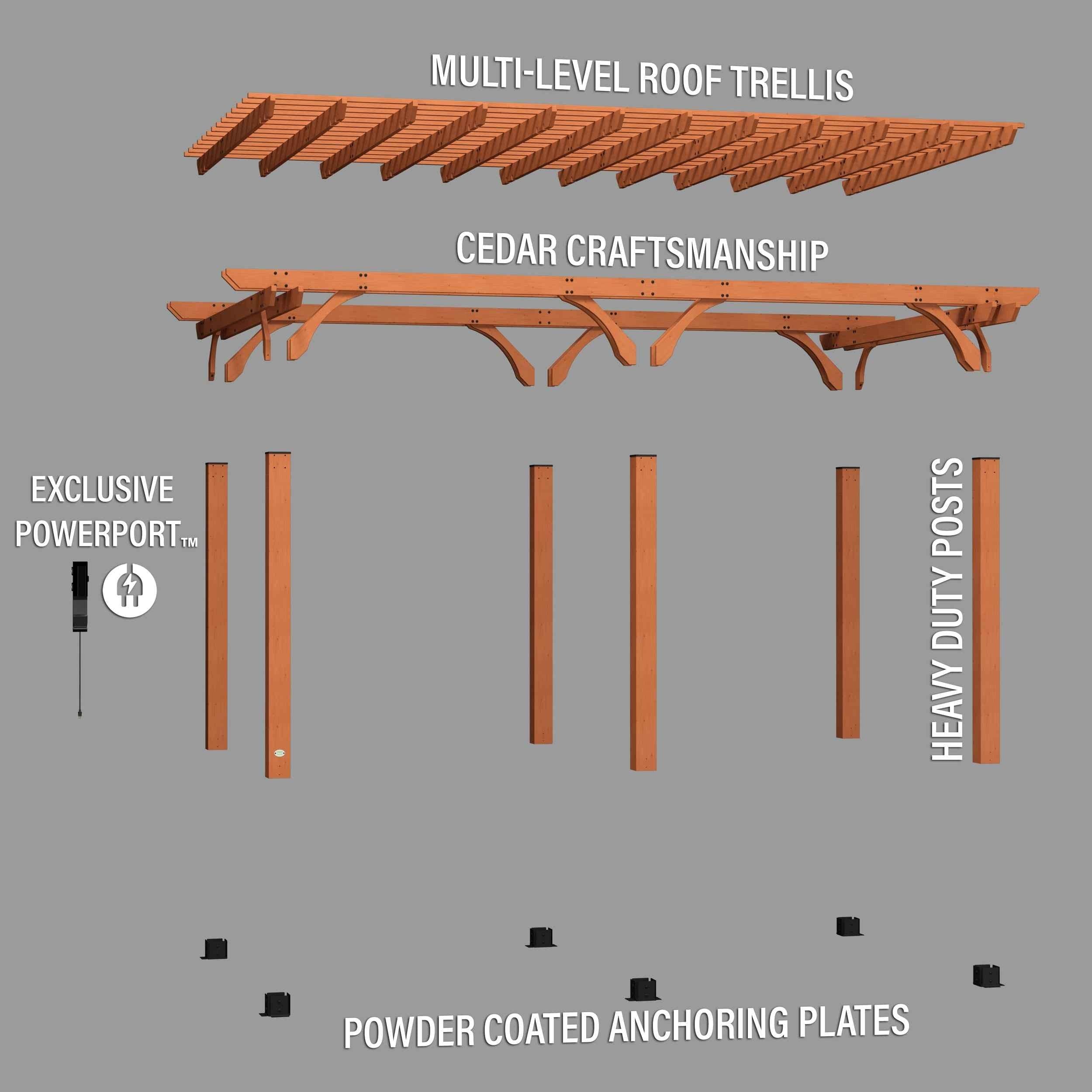 Backyard Discovery 20x12 Beaumont Pergola.