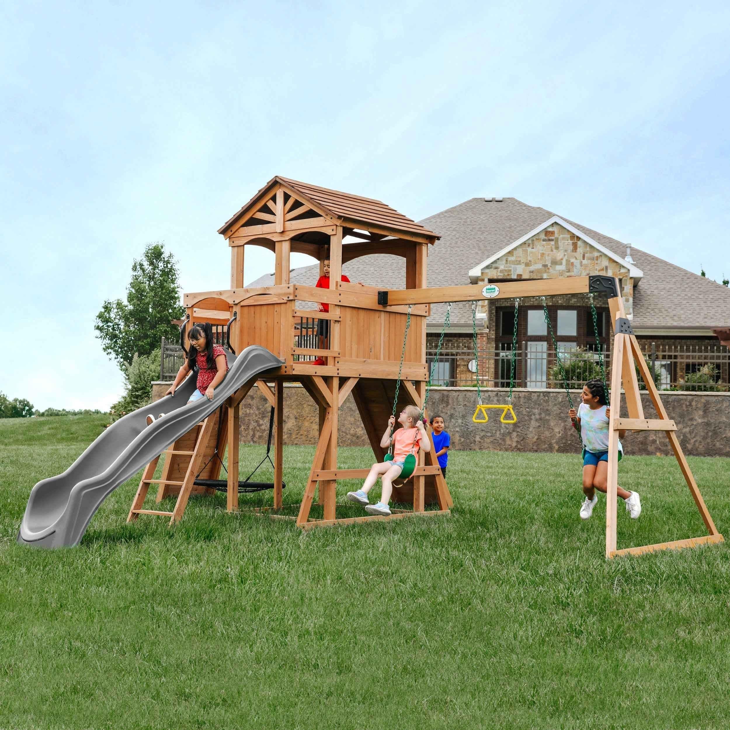 Backyard Discovery Sterling Point Swing Set.
