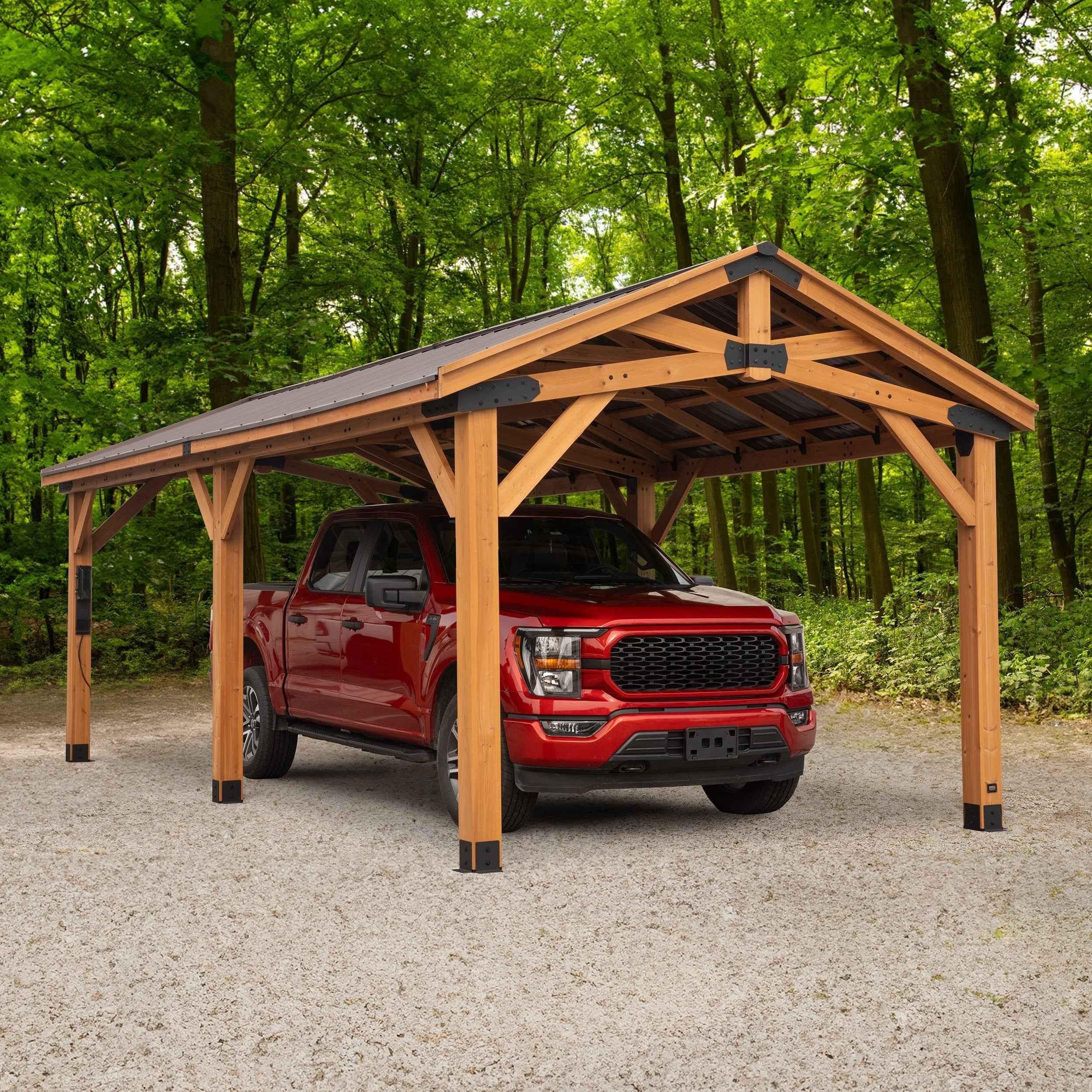 Backyard Discovery 24x12 Norwood Carport/Gazebo.