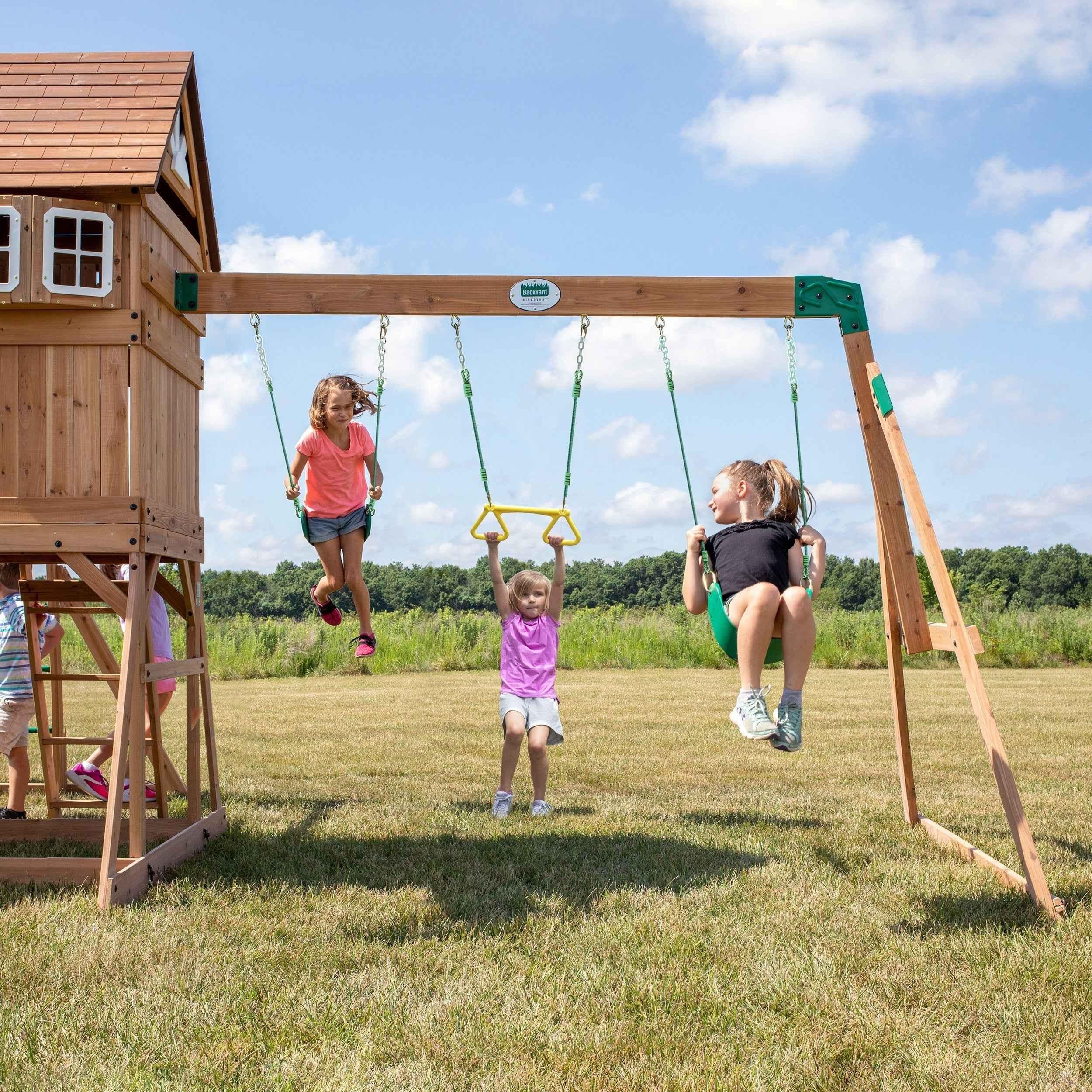 Backyard Discovery Montpelier Swing Set.