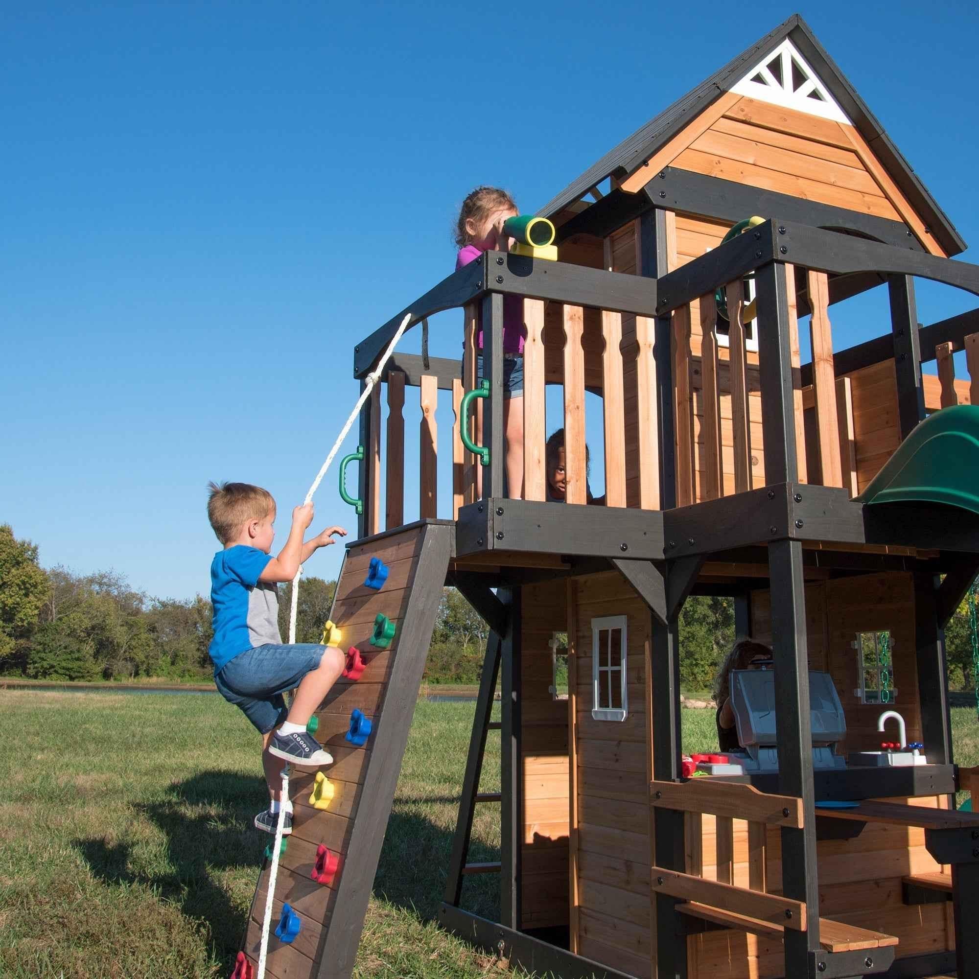Backyard Discovery Canyon Creek Swing Set.