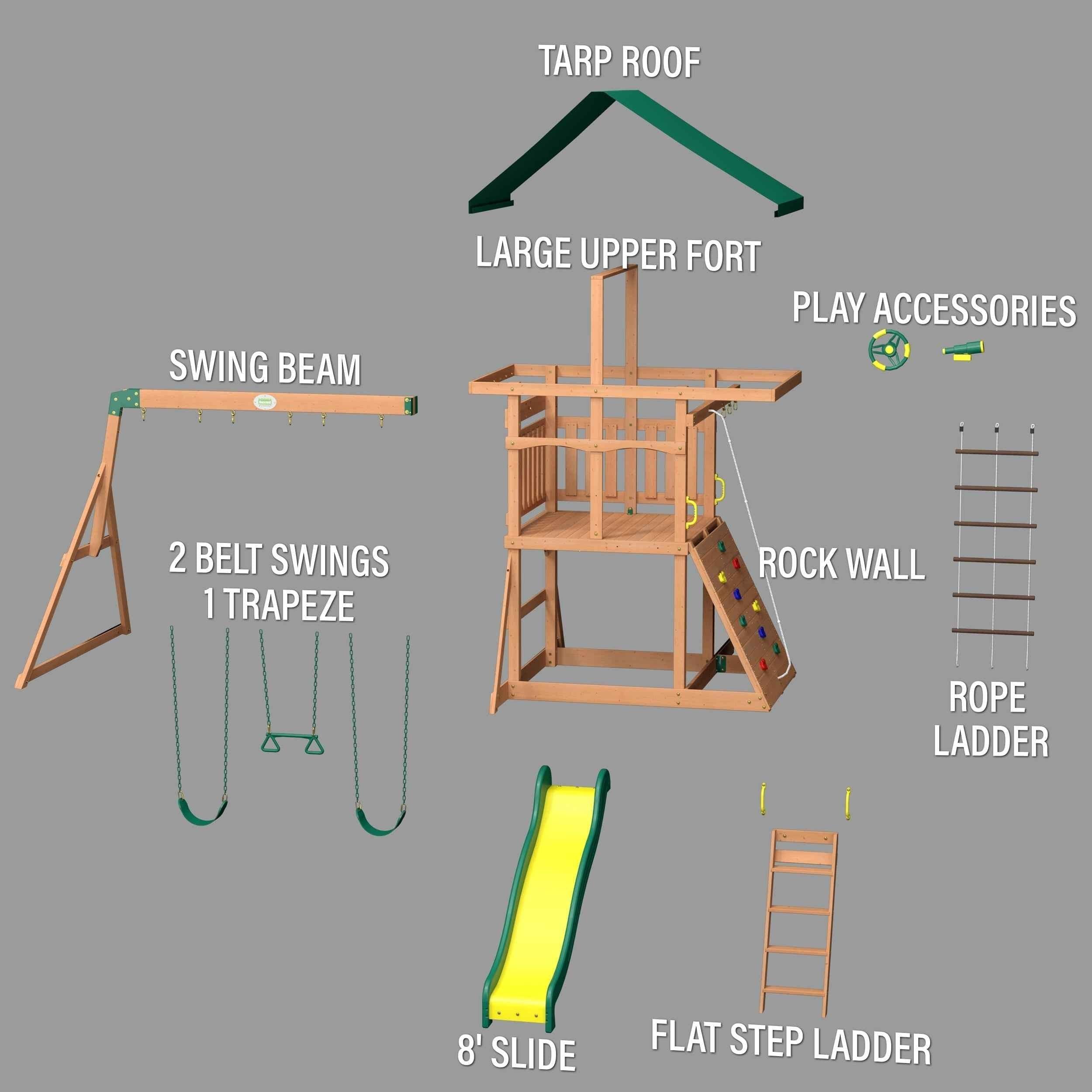 Backyard Discovery Mount McKinley Swing Set.