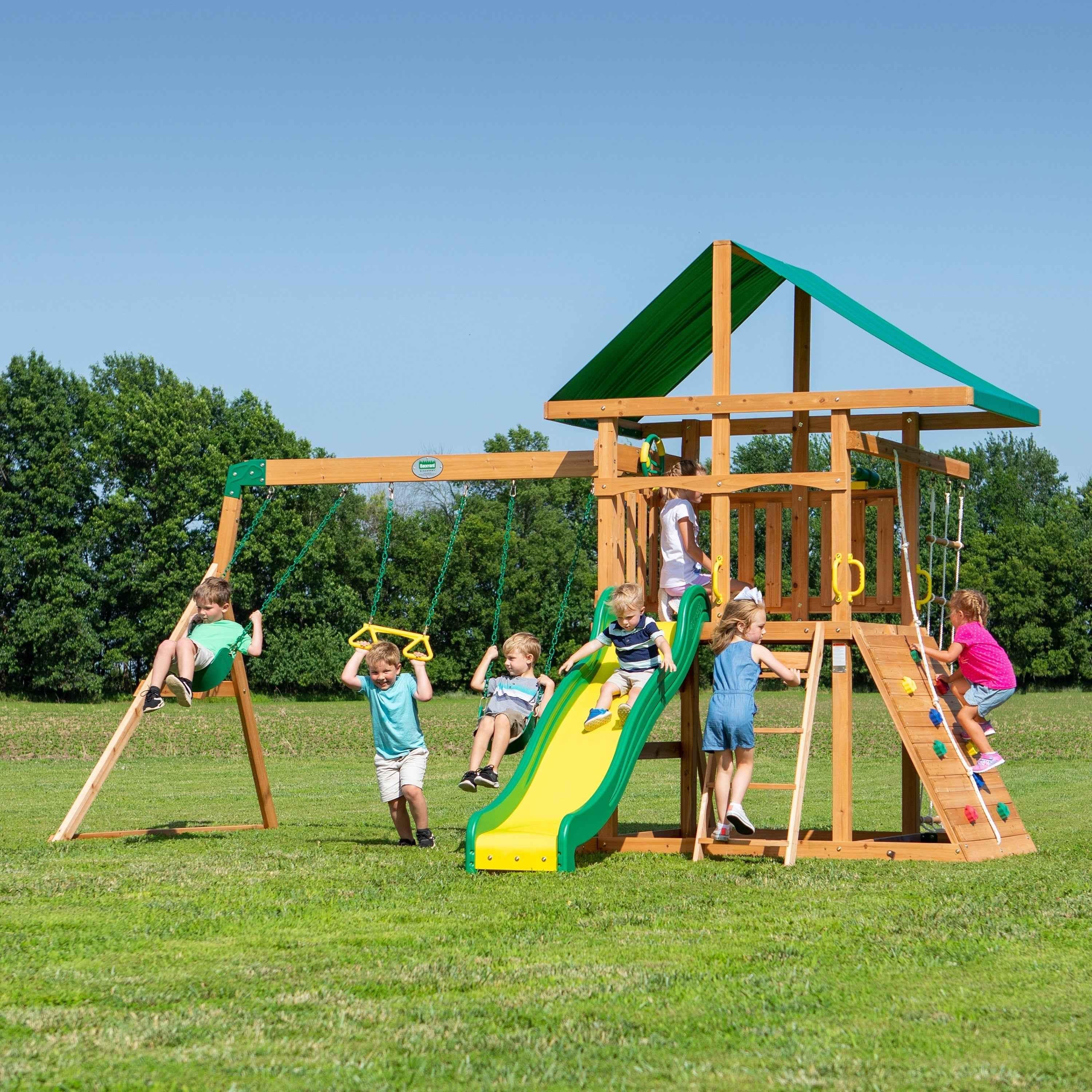 Backyard Discovery Mount McKinley Swing Set.