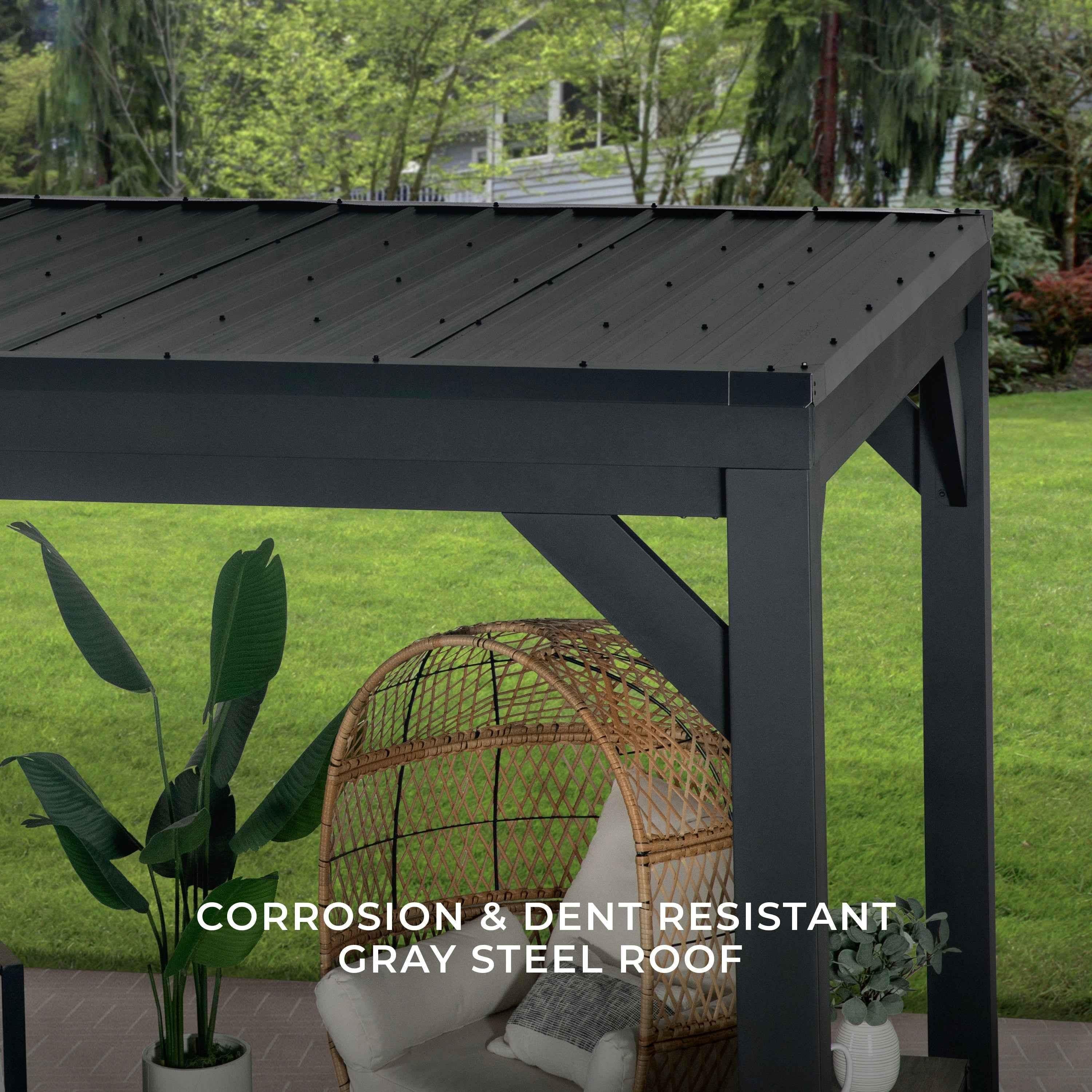 Backyard Discovery 20x9.5 Stonebridge Gazebo/Carport.