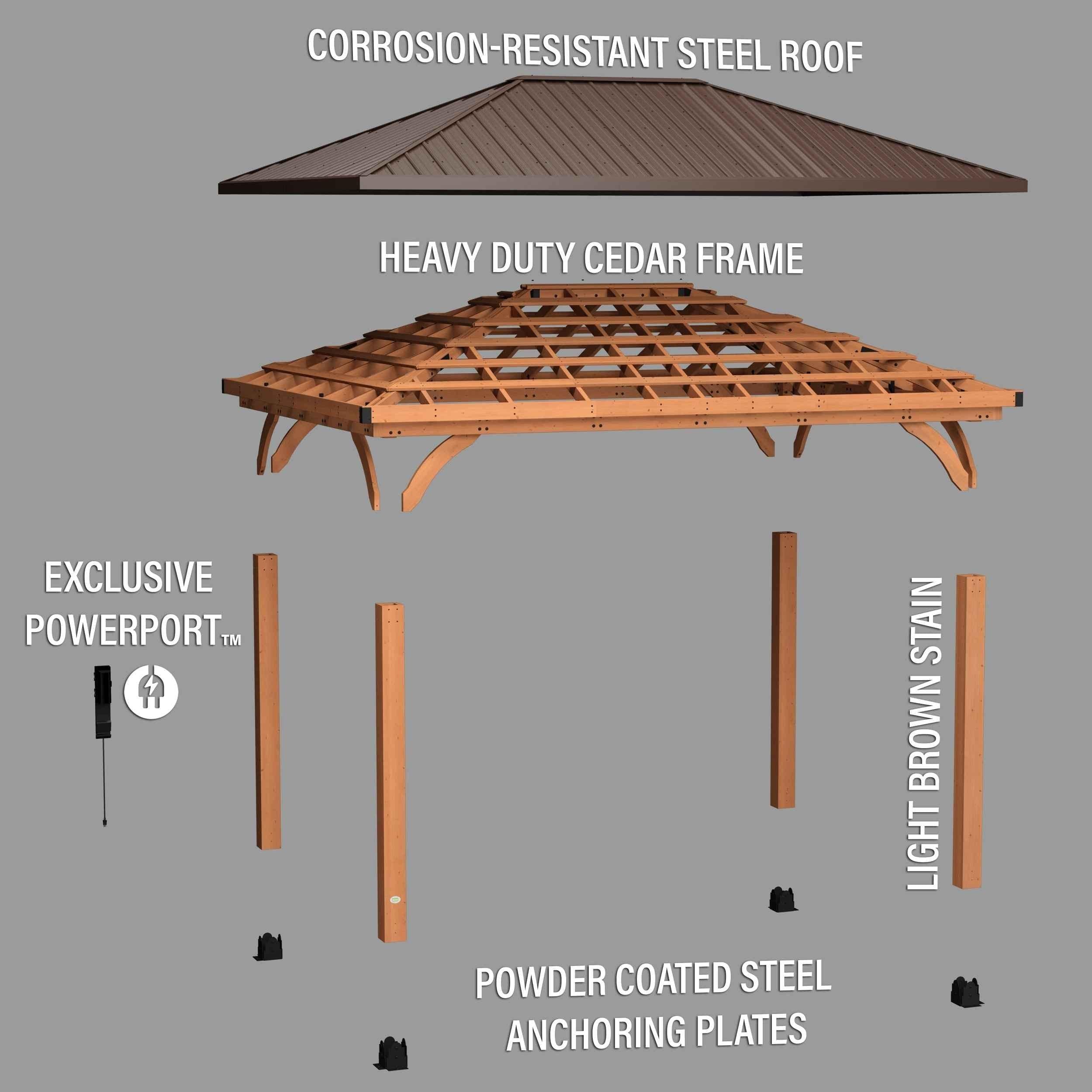 Backyard Discovery 16x12 Barrington Gazebo.