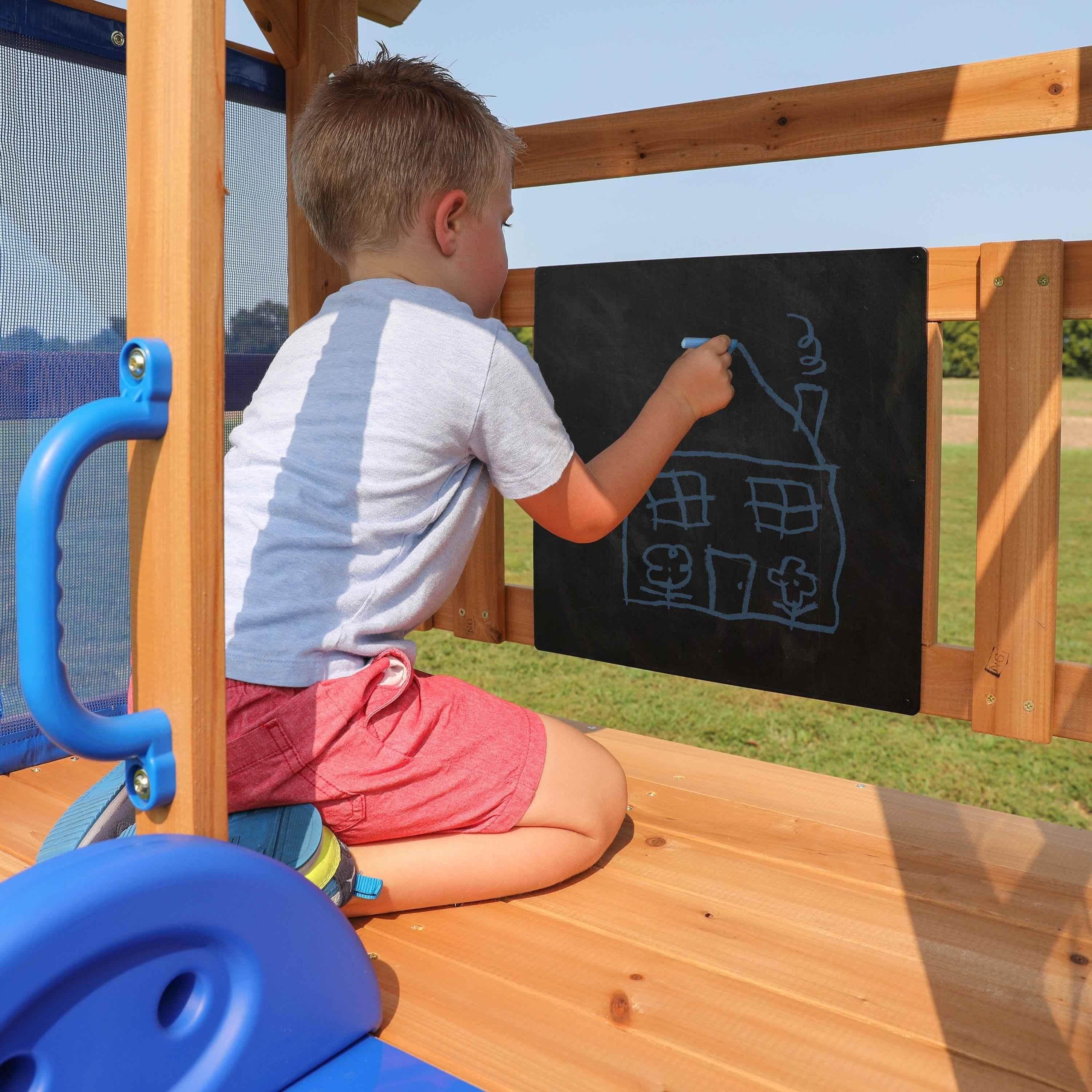Backyard Discovery Bay Pointe Swing Set.