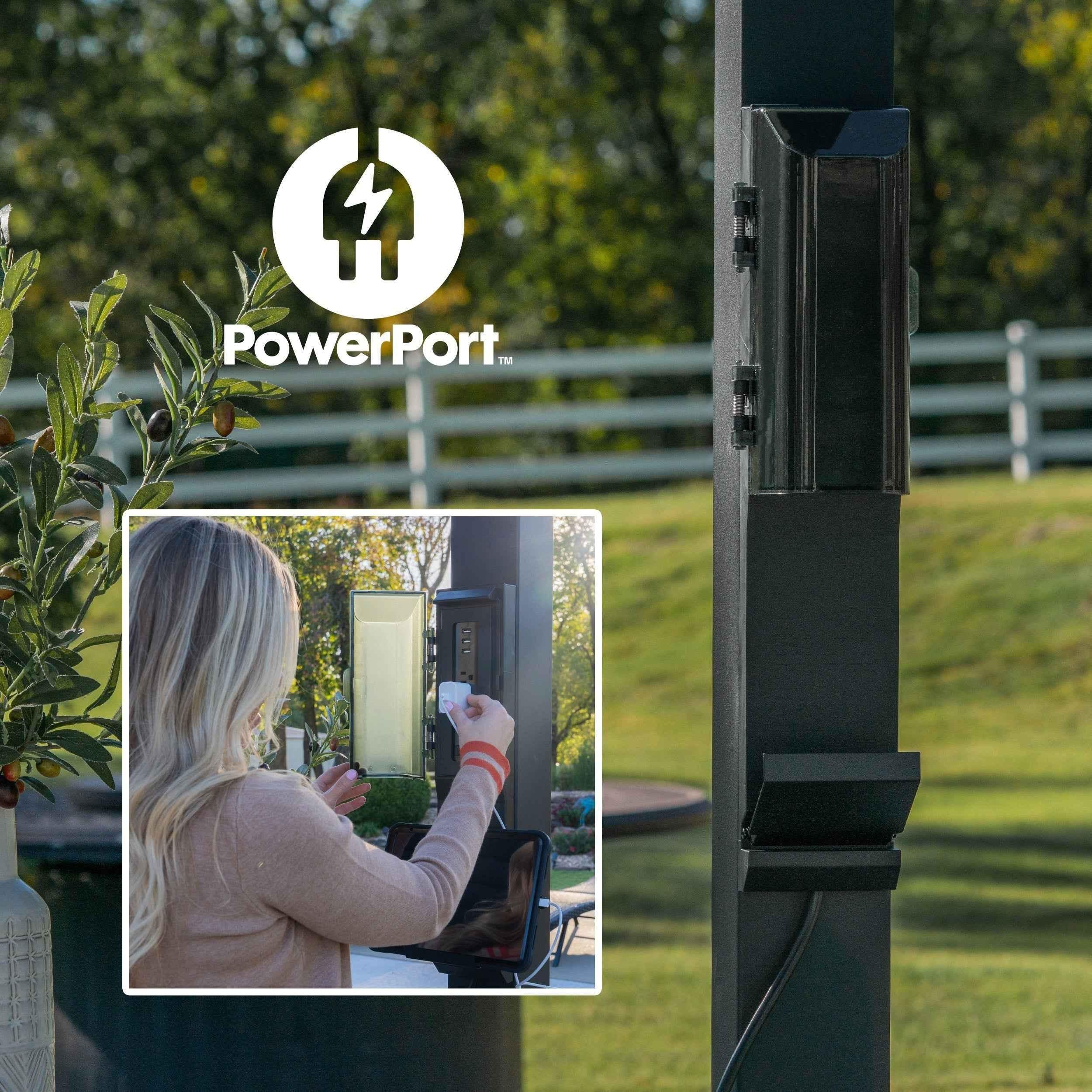 Backyard Discovery 20x10 Sarasota Steel Louvered Pergola.