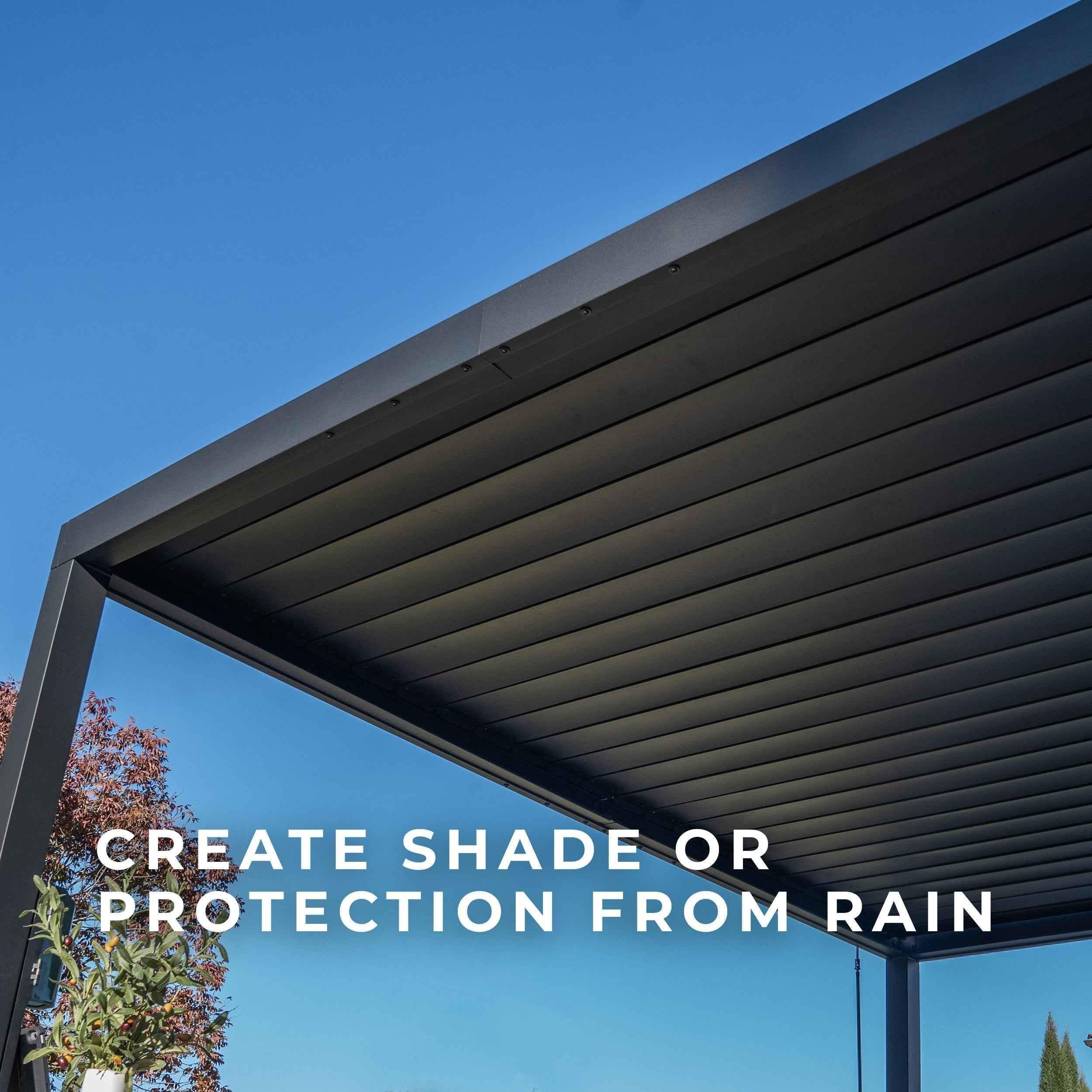 Backyard Discovery 12x10 Sarasota Steel Louvered Pergola.