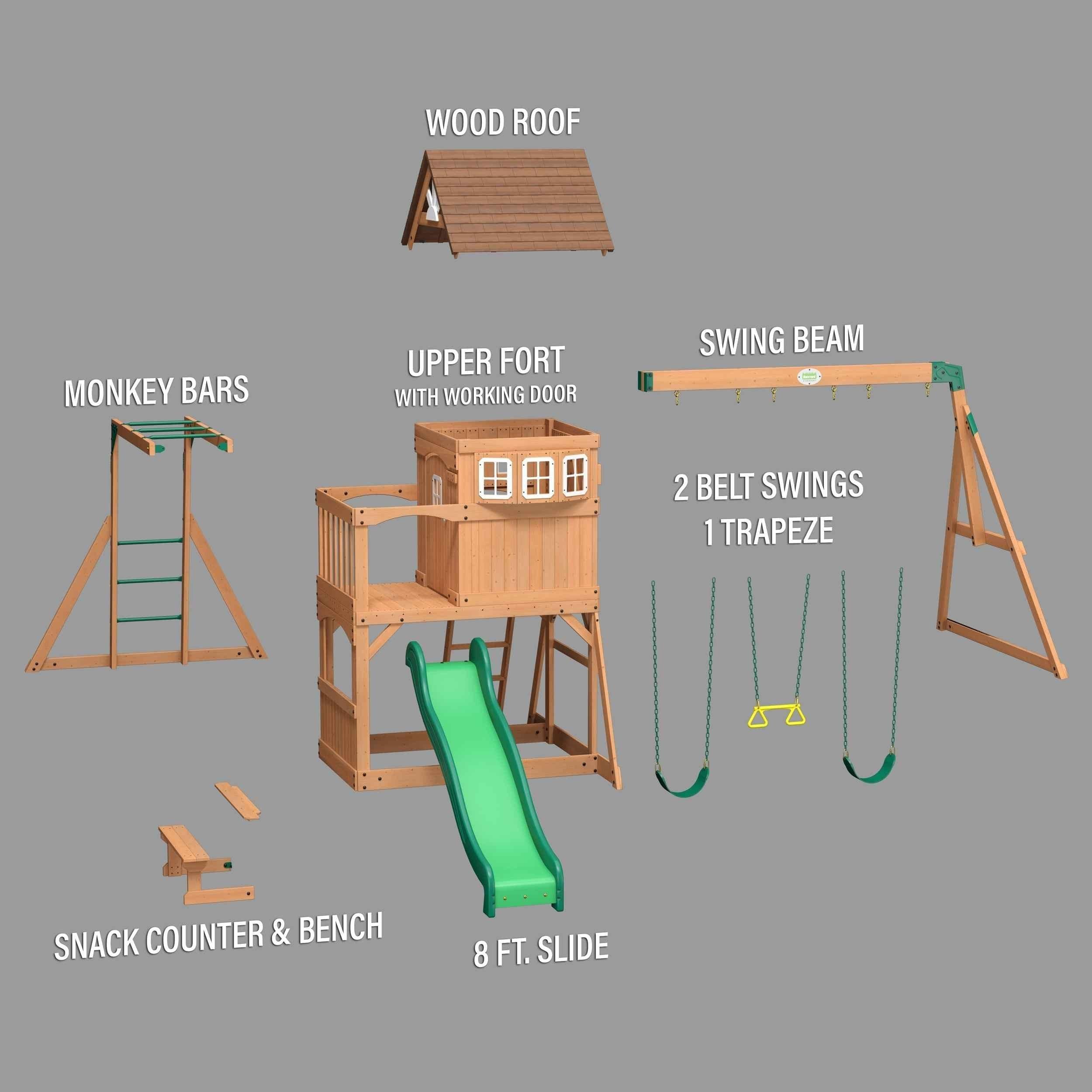 Backyard Discovery Montpelier Swing Set.
