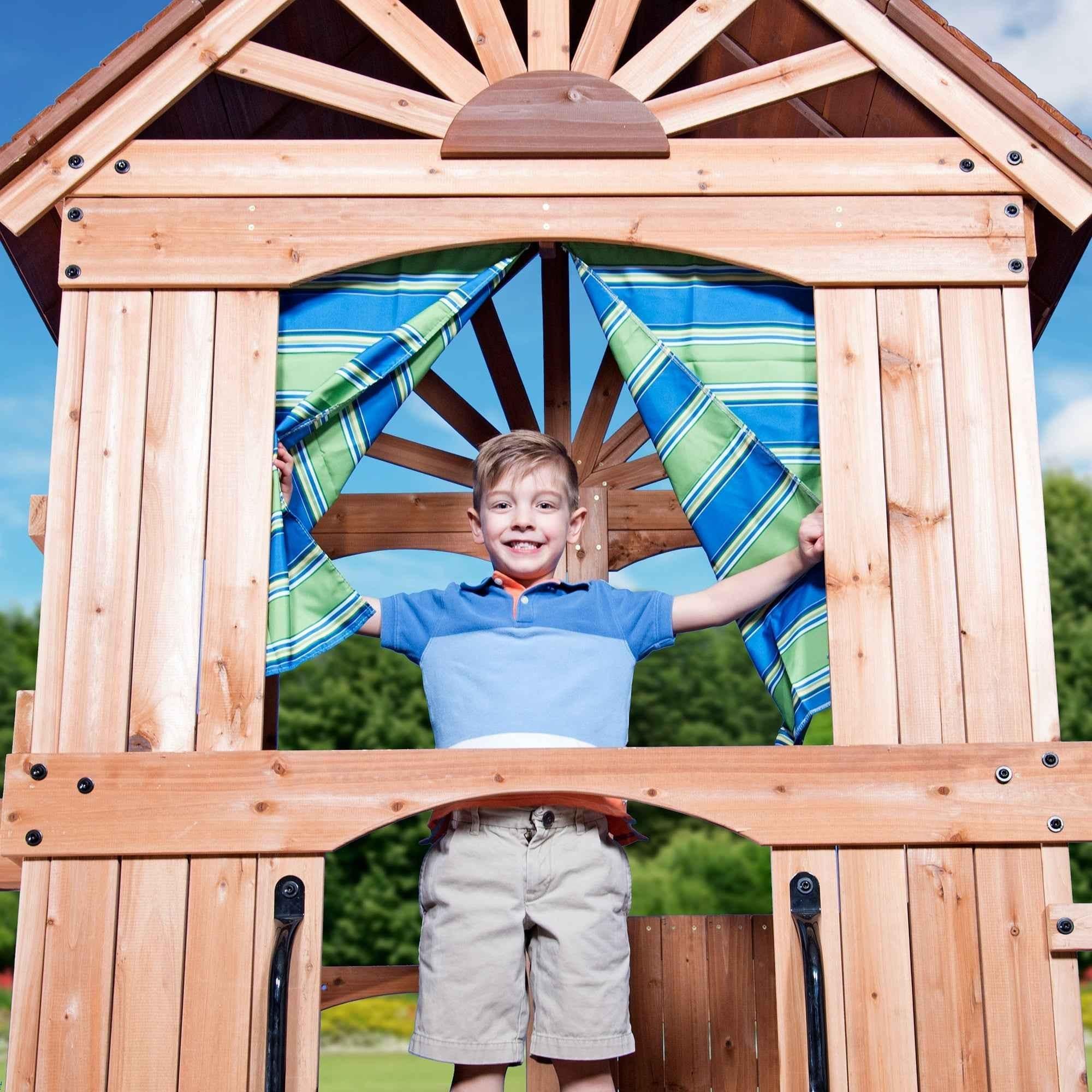 Backyard Discovery Caribbean Swing Set.