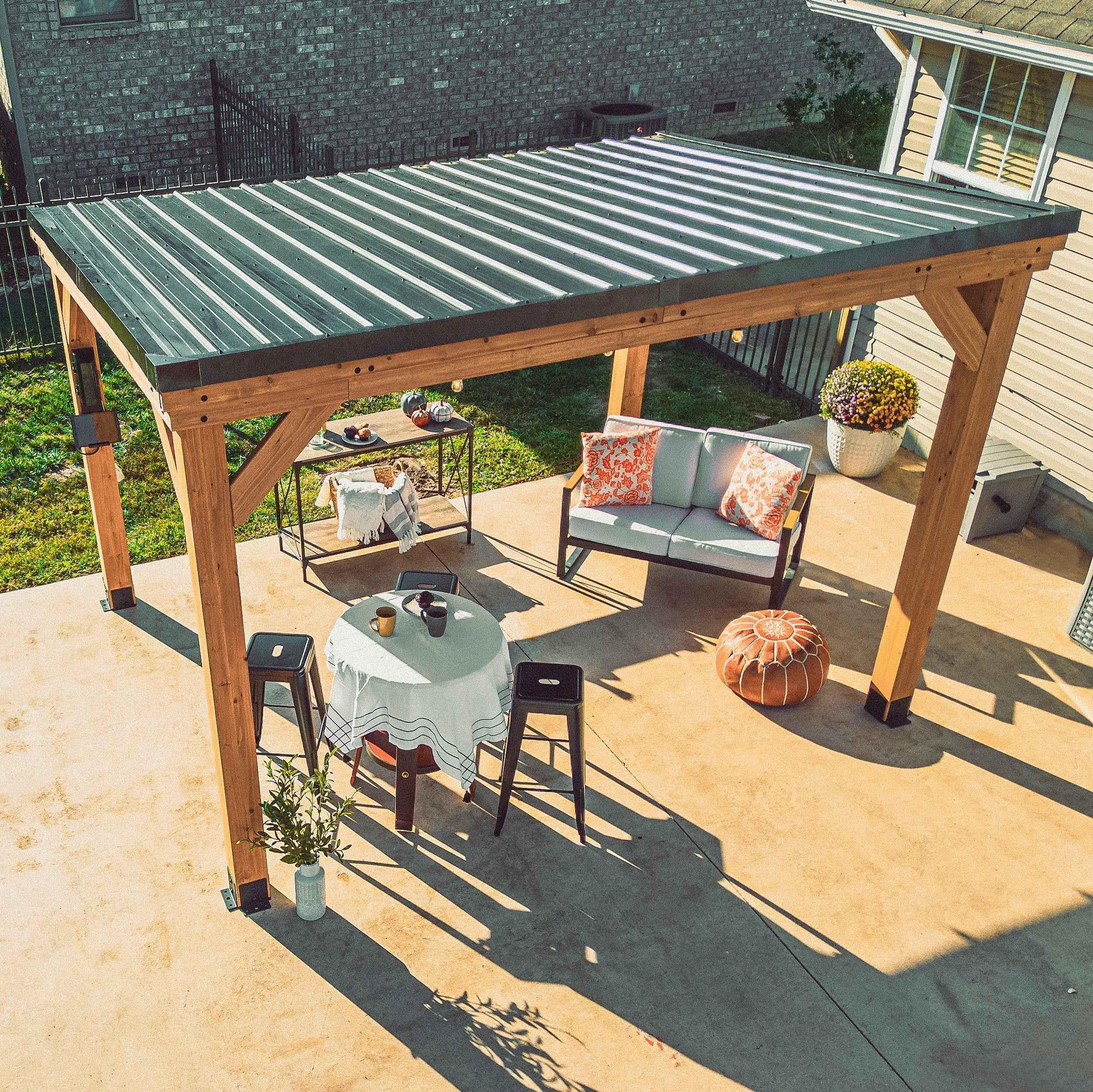 Backyard Discovery 12x9.5 Arcadia Gazebo.