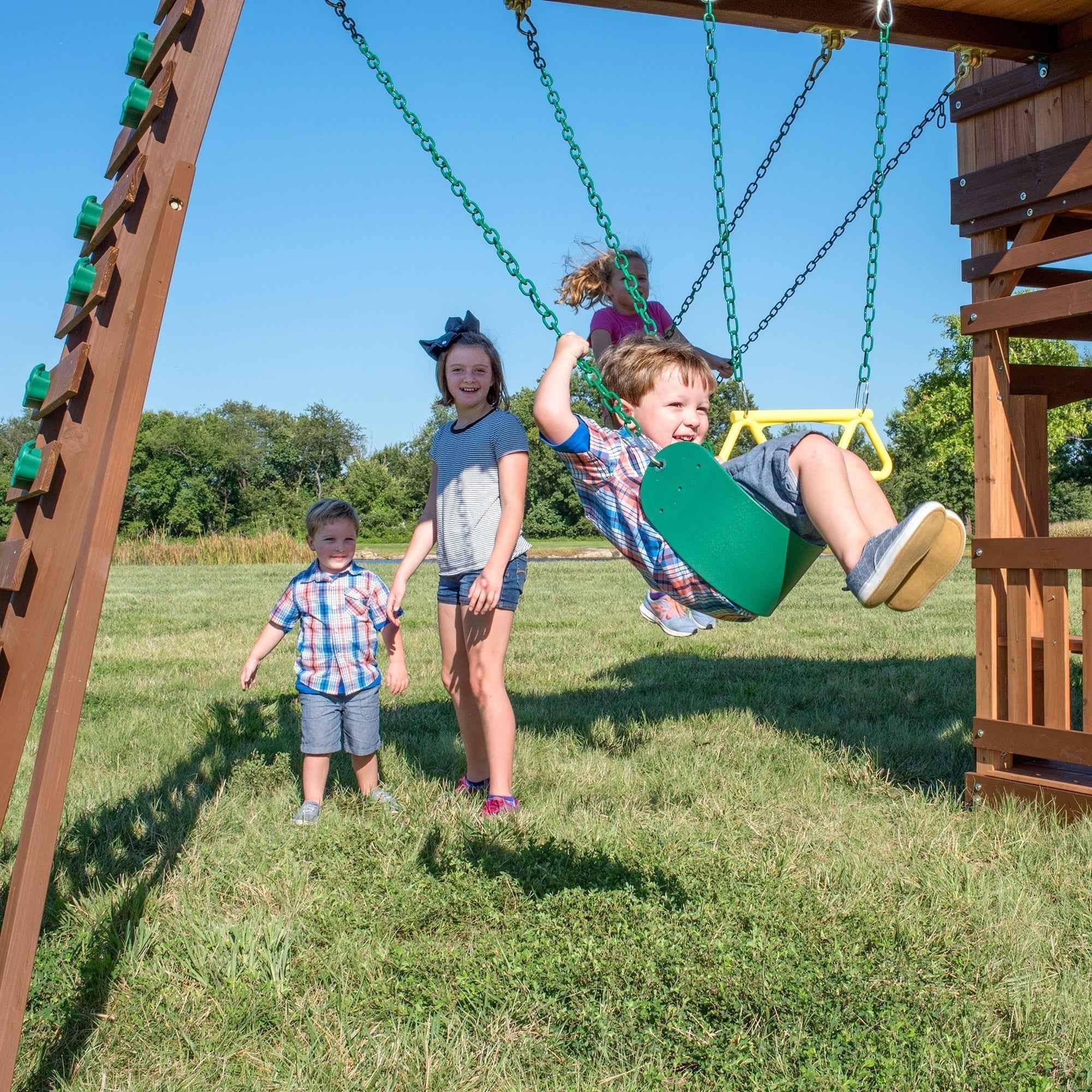 Backyard Discovery Woodridge Elite Swing Set.