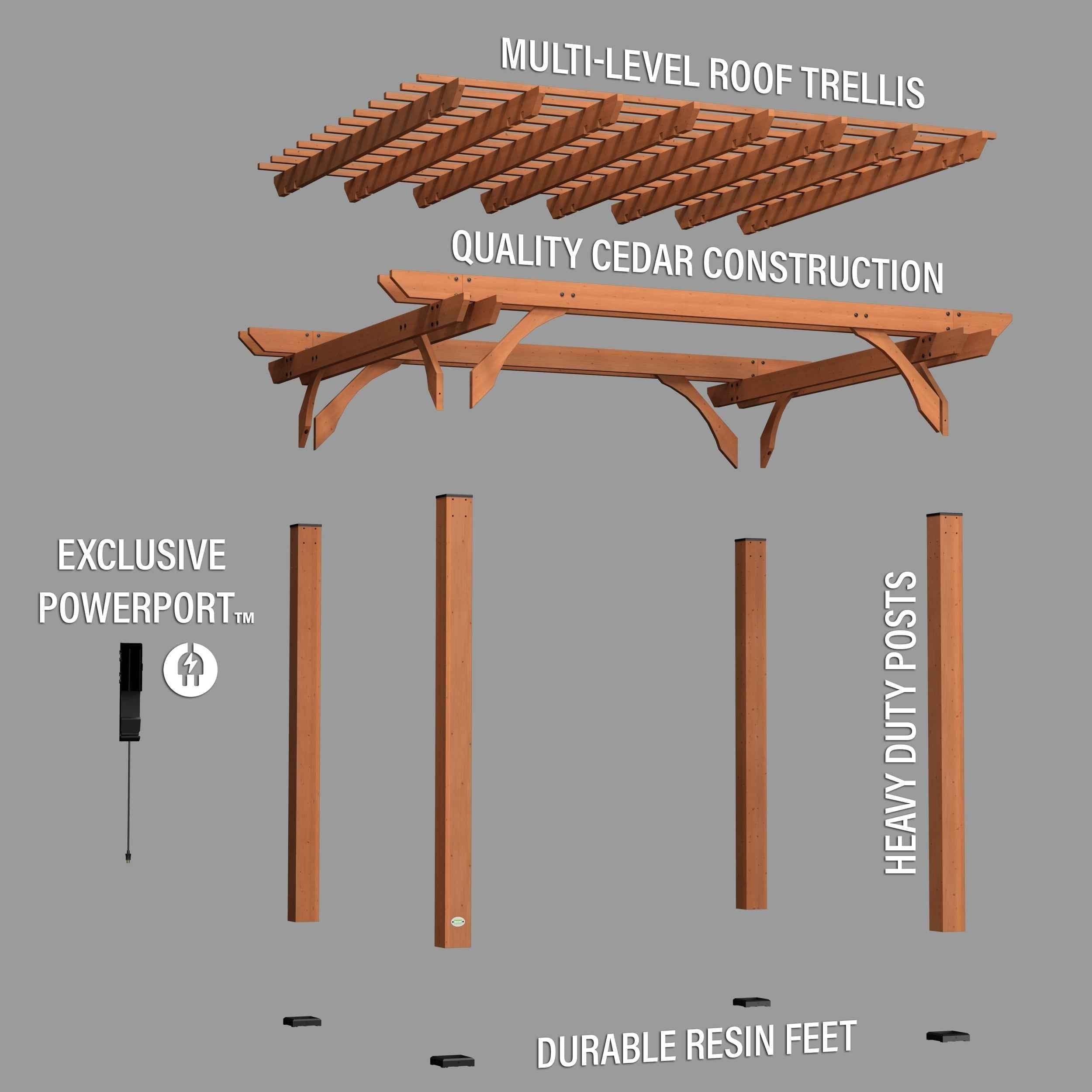 Backyard Discovery 12x10 Beaumont Pergola.