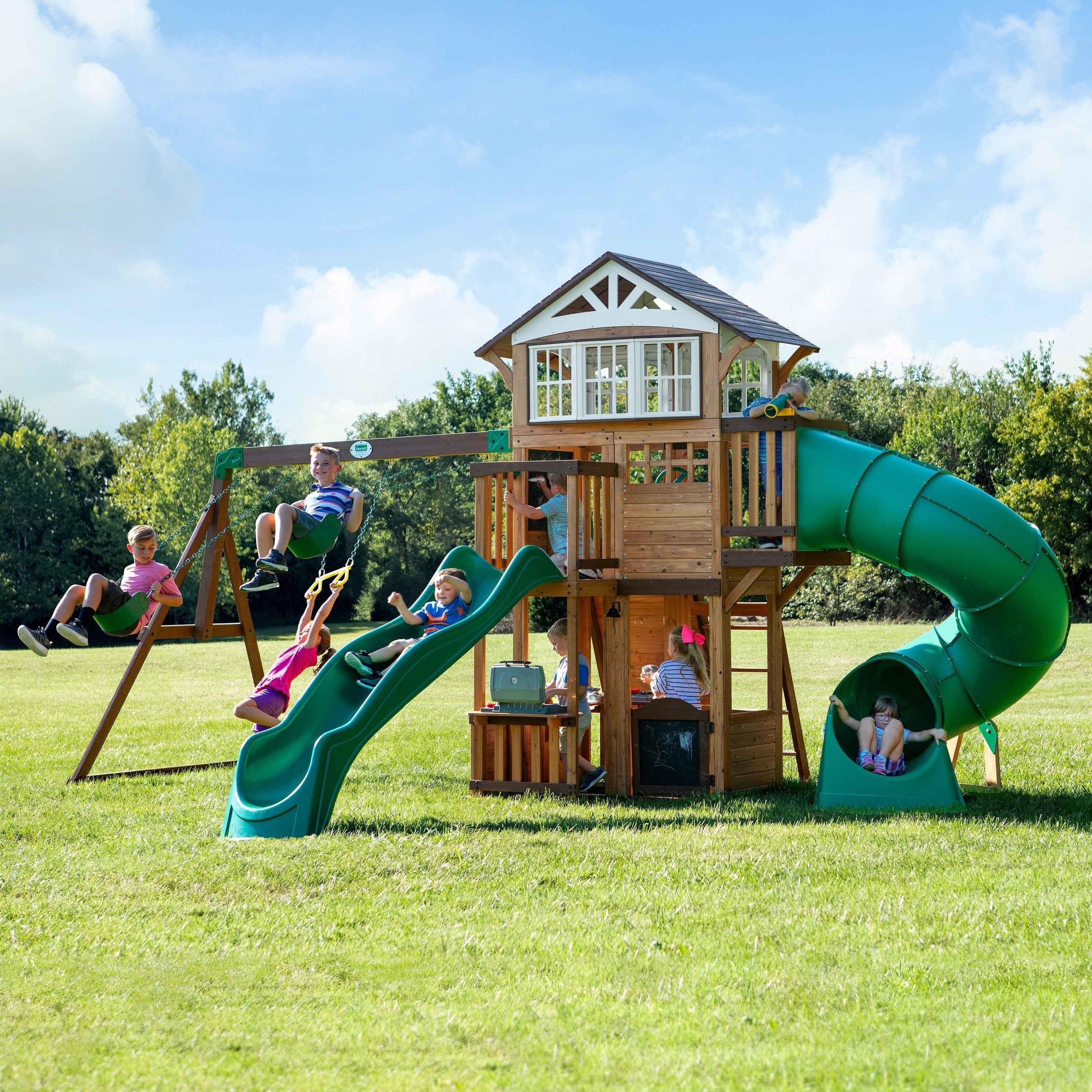 Backyard Discovery Bristol Point Swing Set.