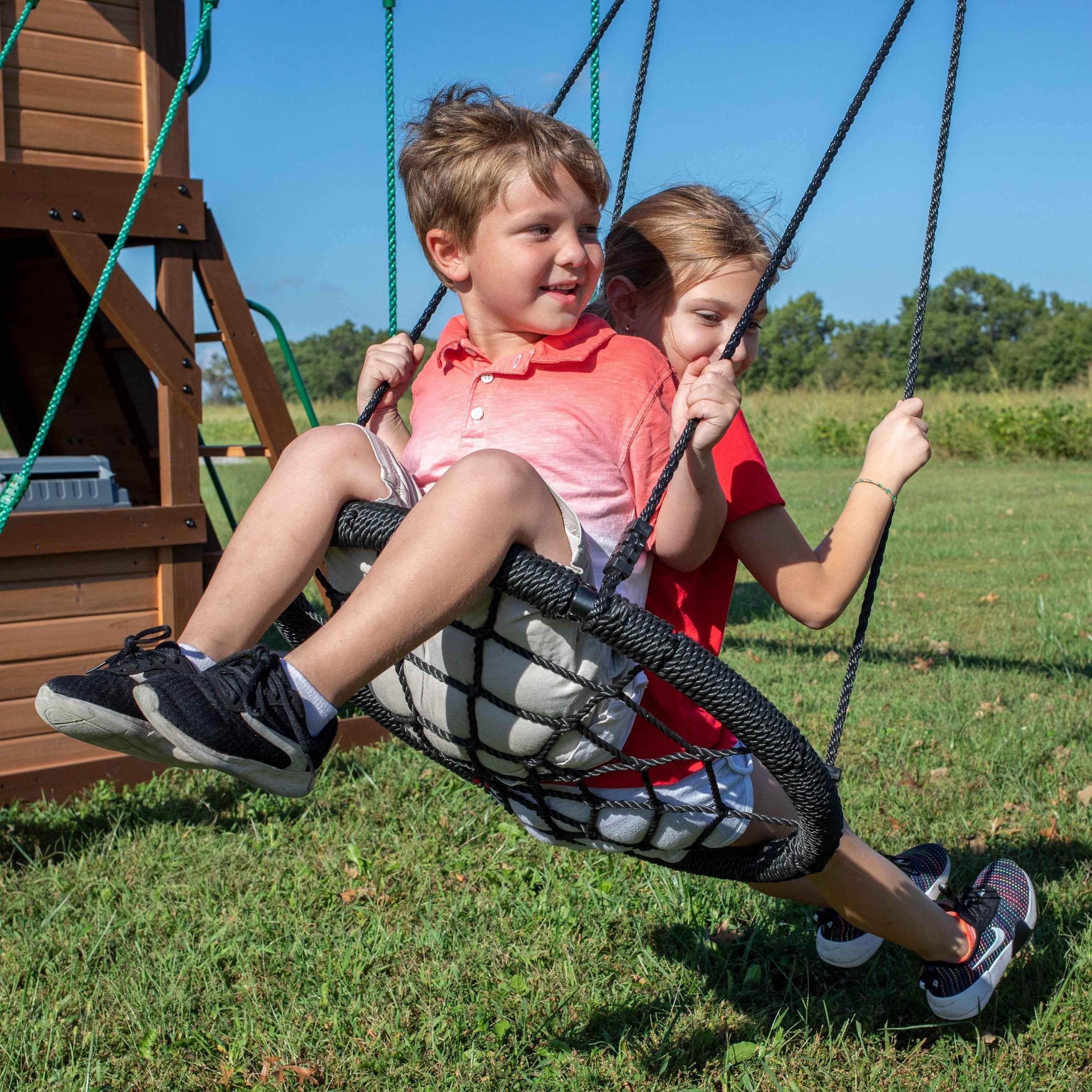 Backyard Discovery Cedar Cove Swing Set.