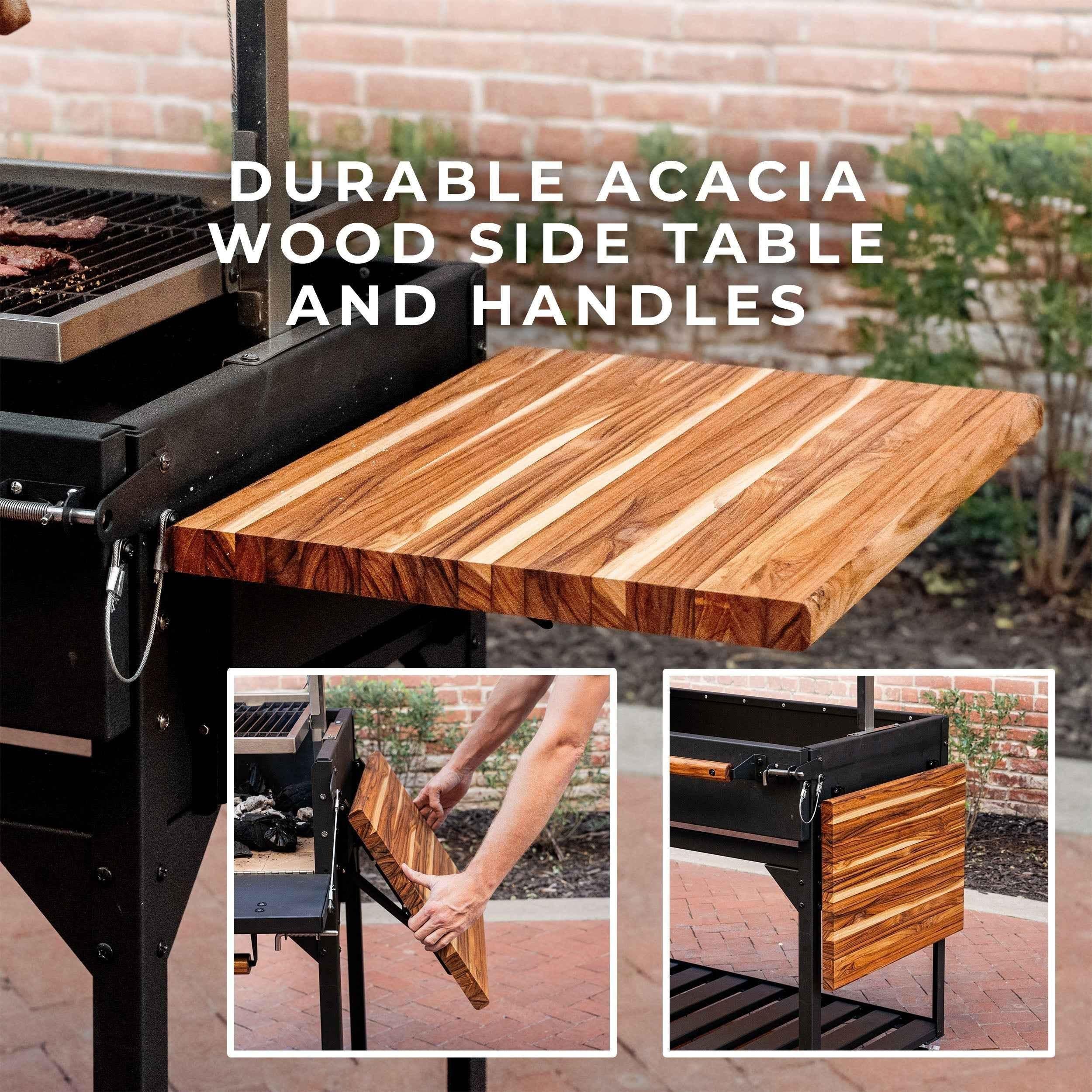 Backyard Discovery Premium Argentine/Santa Maria BBQ Grill with Wood Fire and Charcoal Grill.