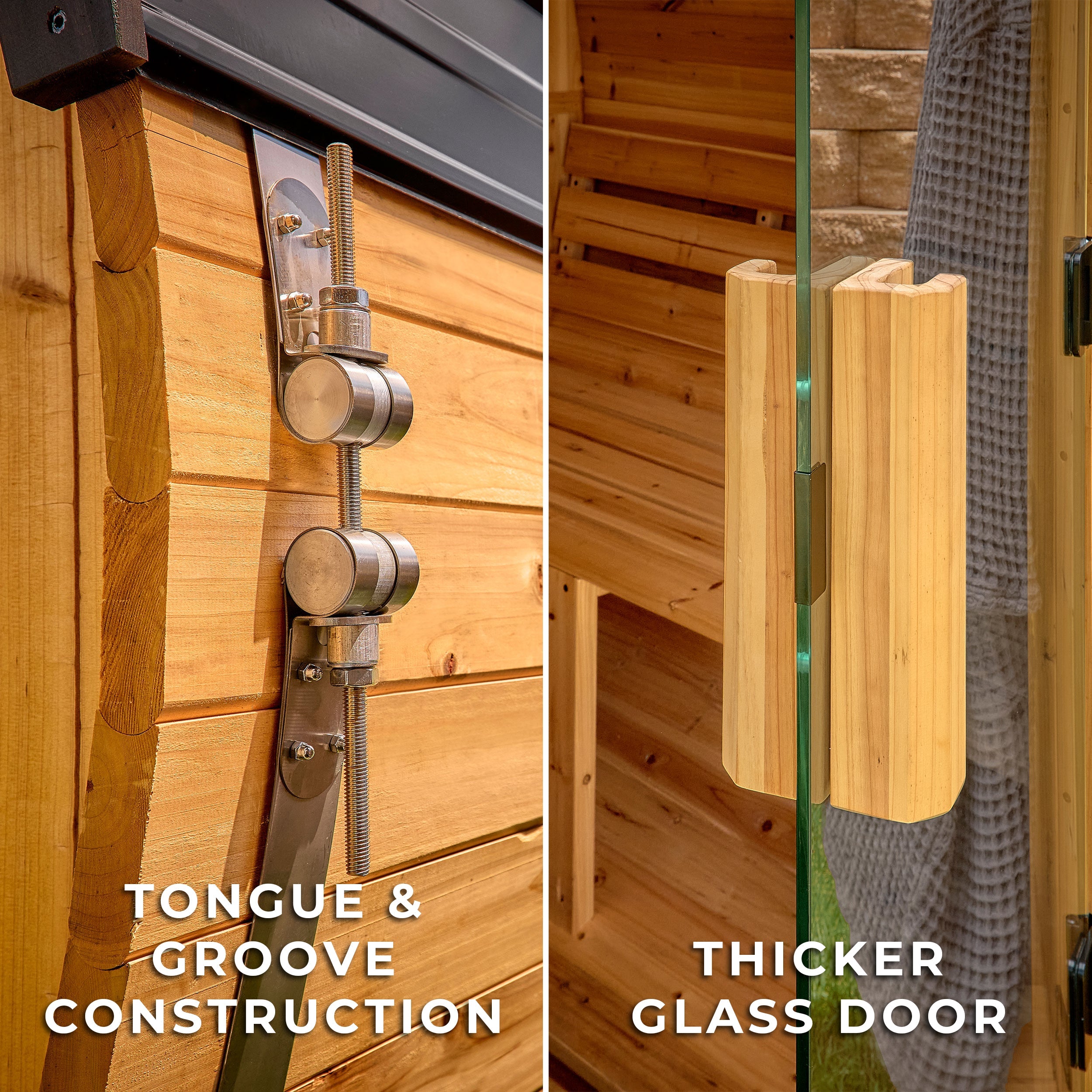 Paxton Outdoor Barrel Sauna – 4-6 Person