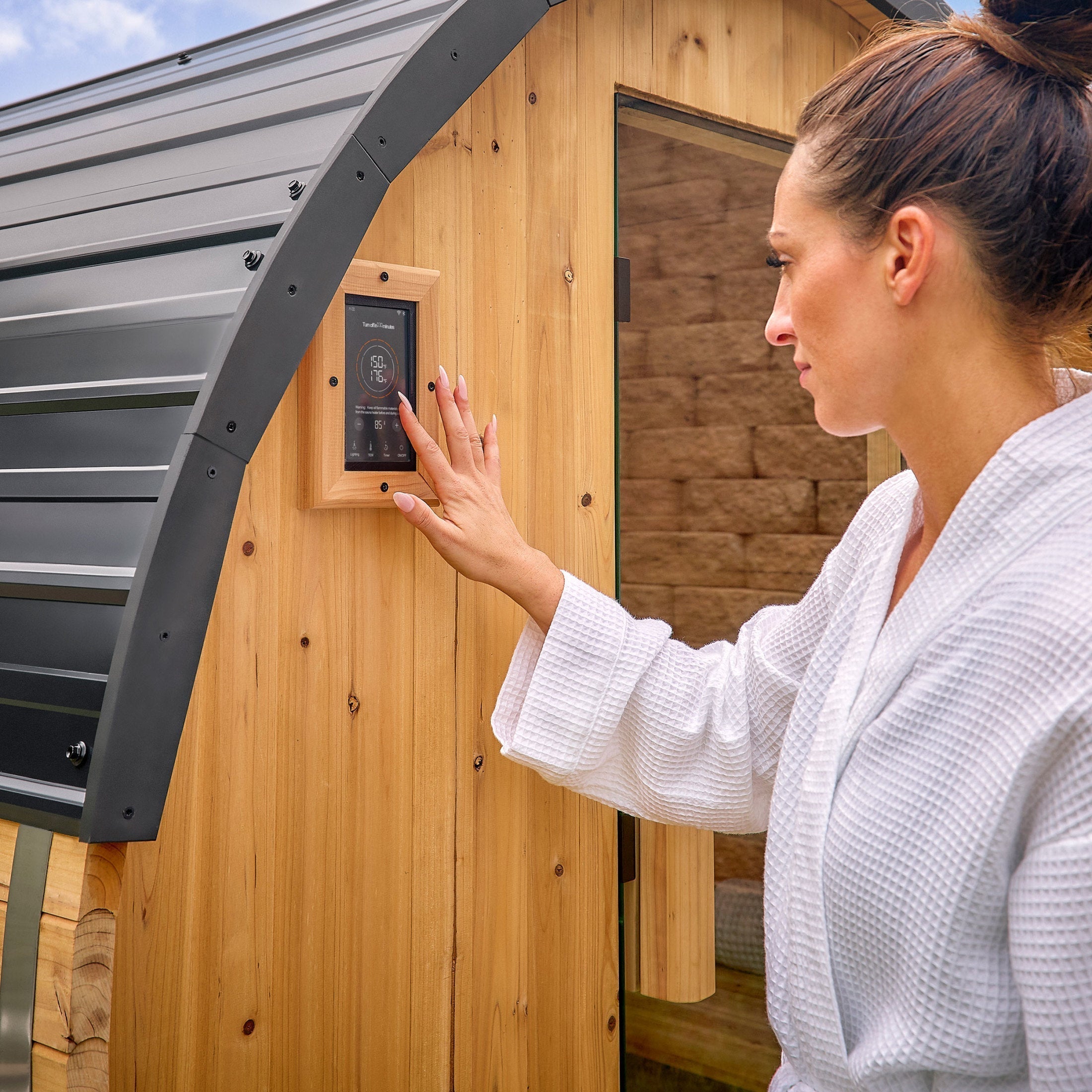 Paxton Outdoor Barrel Sauna – 2-4 Person - Shipping Included - Saunas