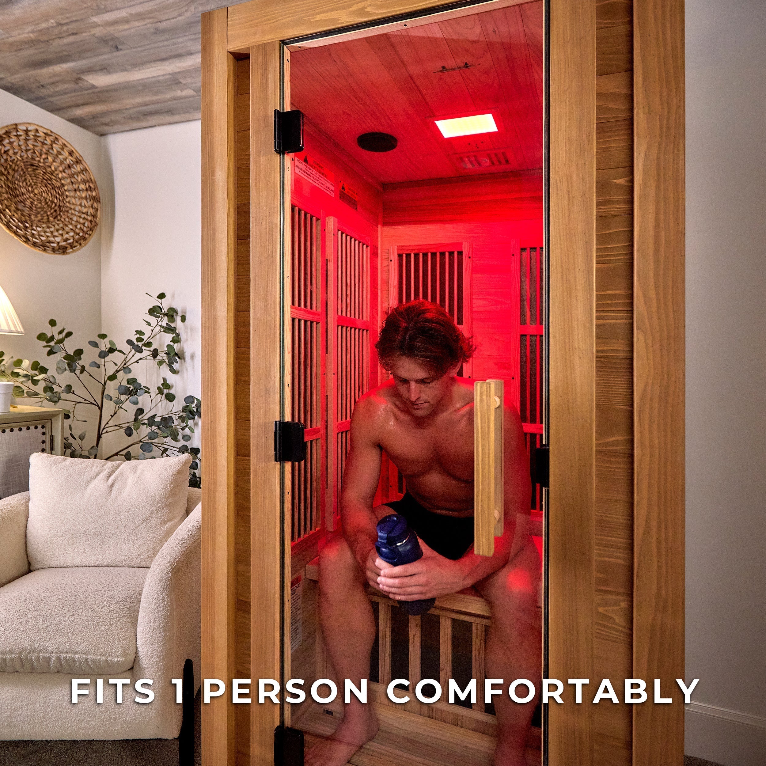 Rylan Indoor Infrared Sauna – 1 Person - Shipping Included - Saunas